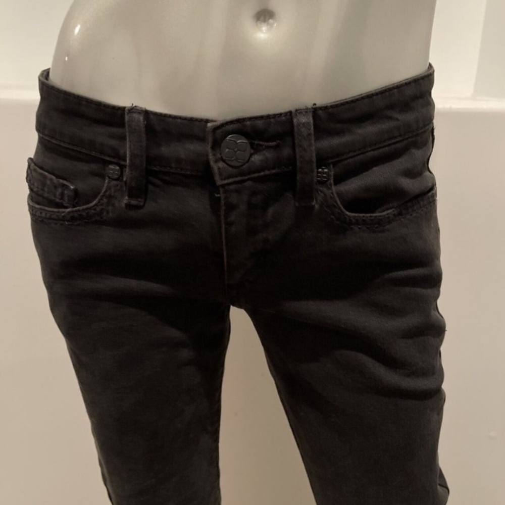 BCBGMAXAZRIA Agnes Low Rise Bootcut Jeans Black Size 27 - Picture 6 of 12